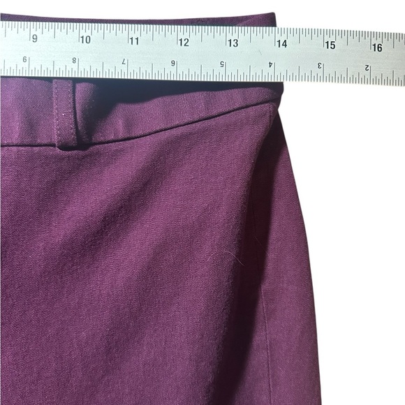Banana Republic Sloane purple trousers midrise skinny pants size 2 - Picture 7 of 15